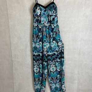 Xhilaration Floral Print Jumpsuit Small